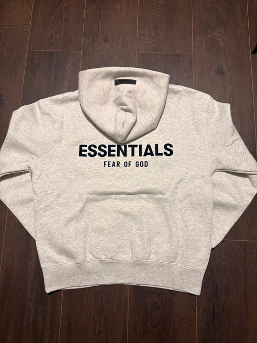 Essential light oat hoodie