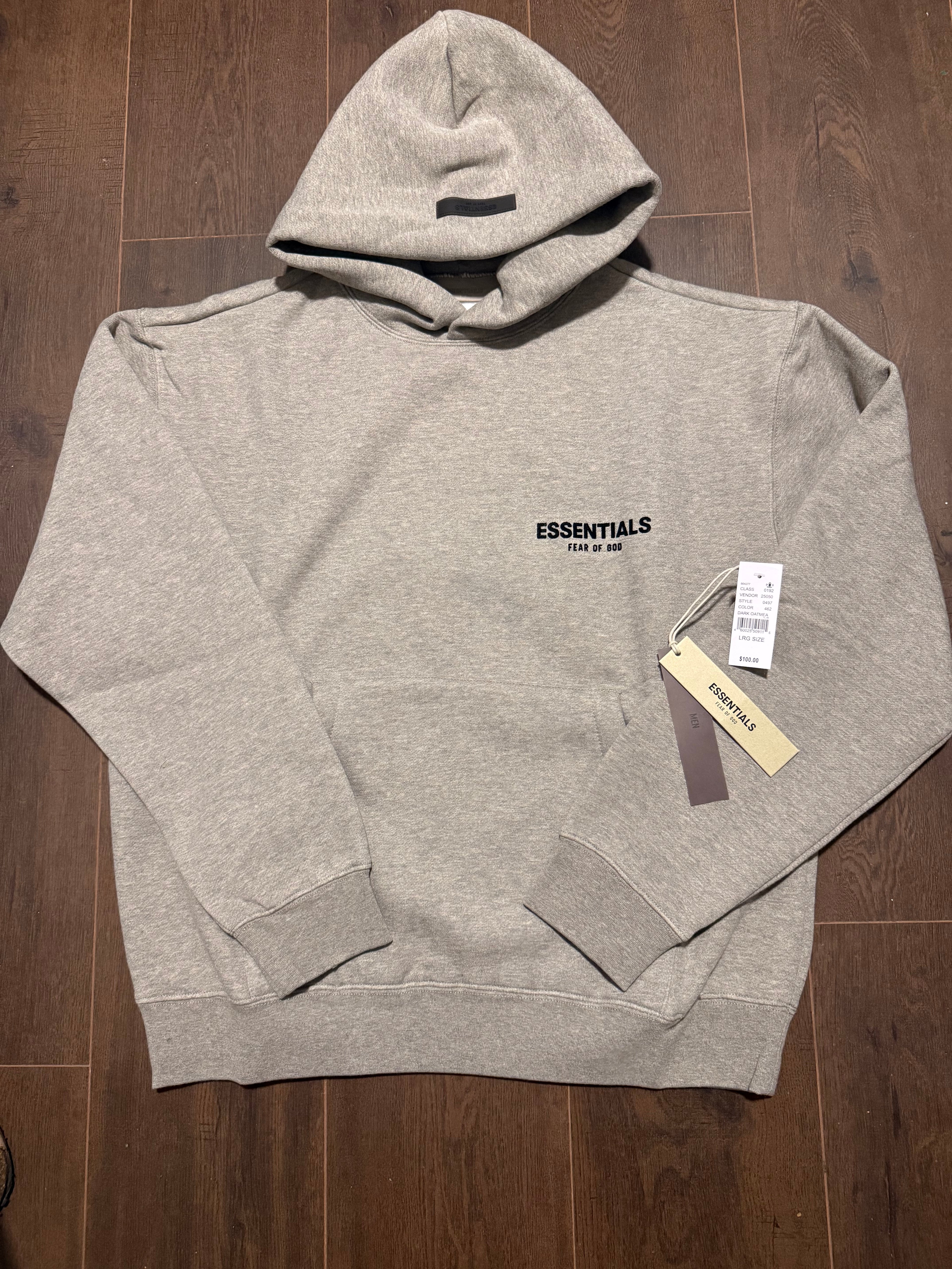 Essentials Dark oat Hoodie