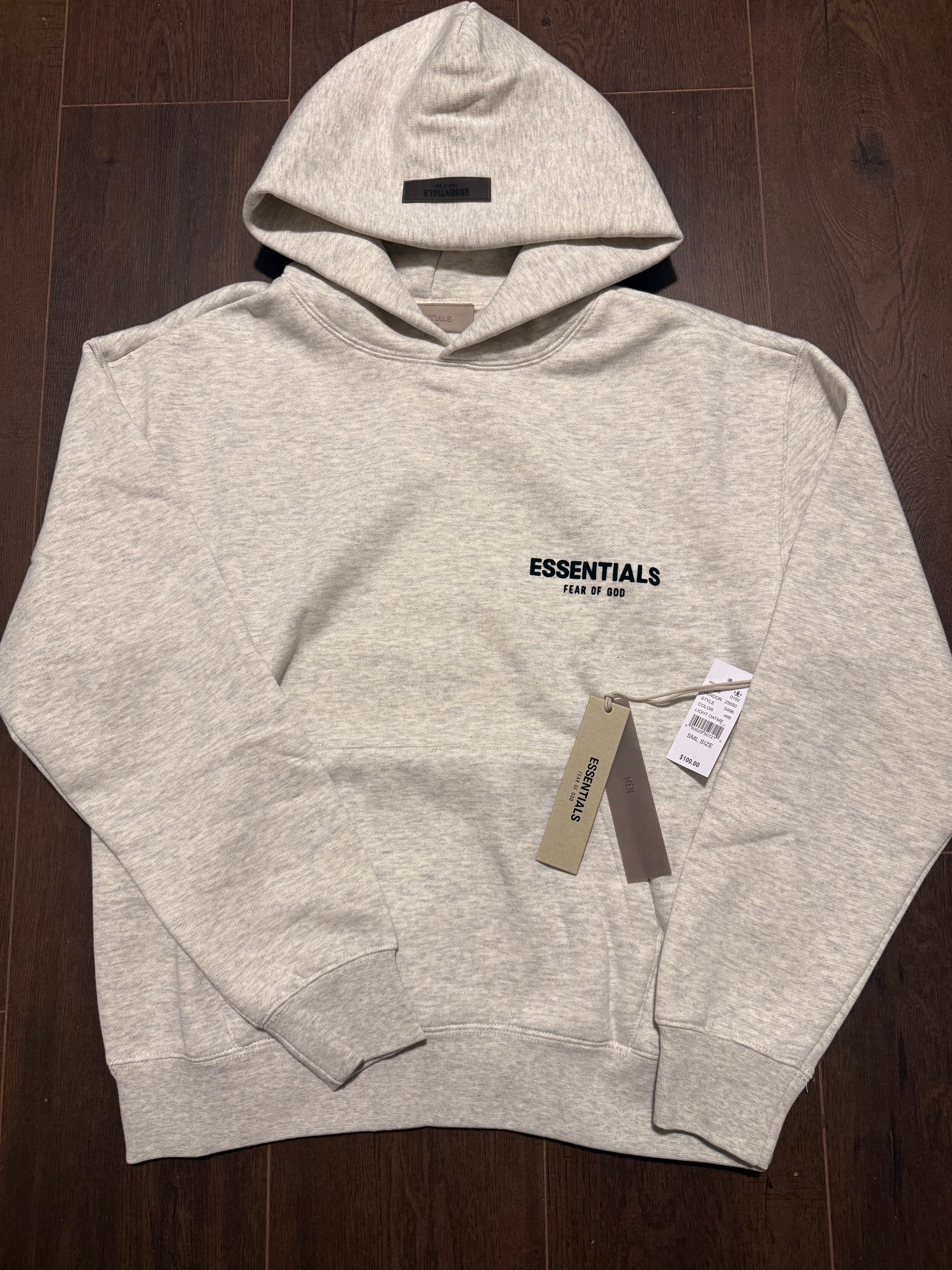 Essential light oat hoodie